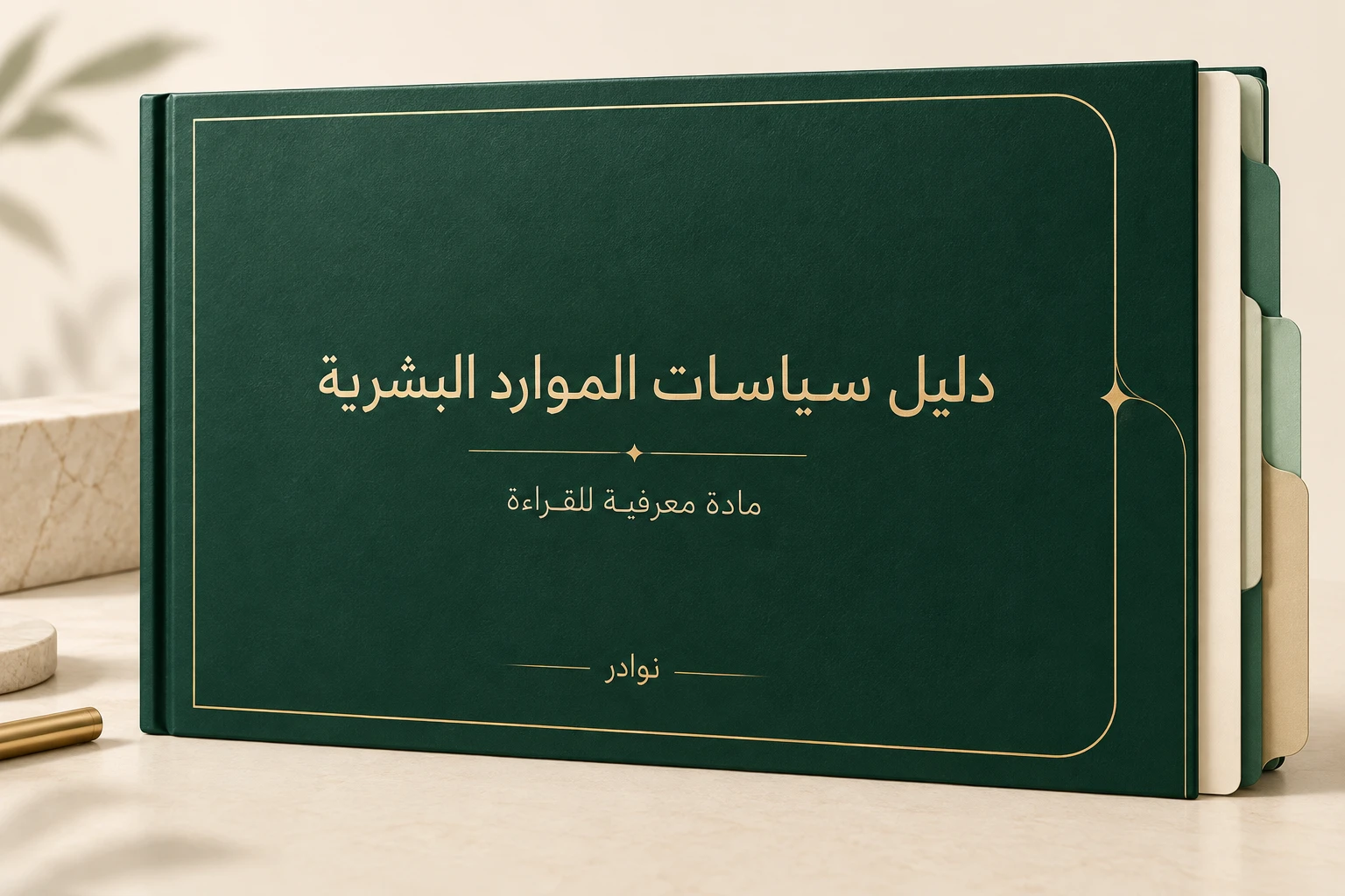 دليل سياسات الموارد البشرية — مادة معرفية للقراءة من نوادر