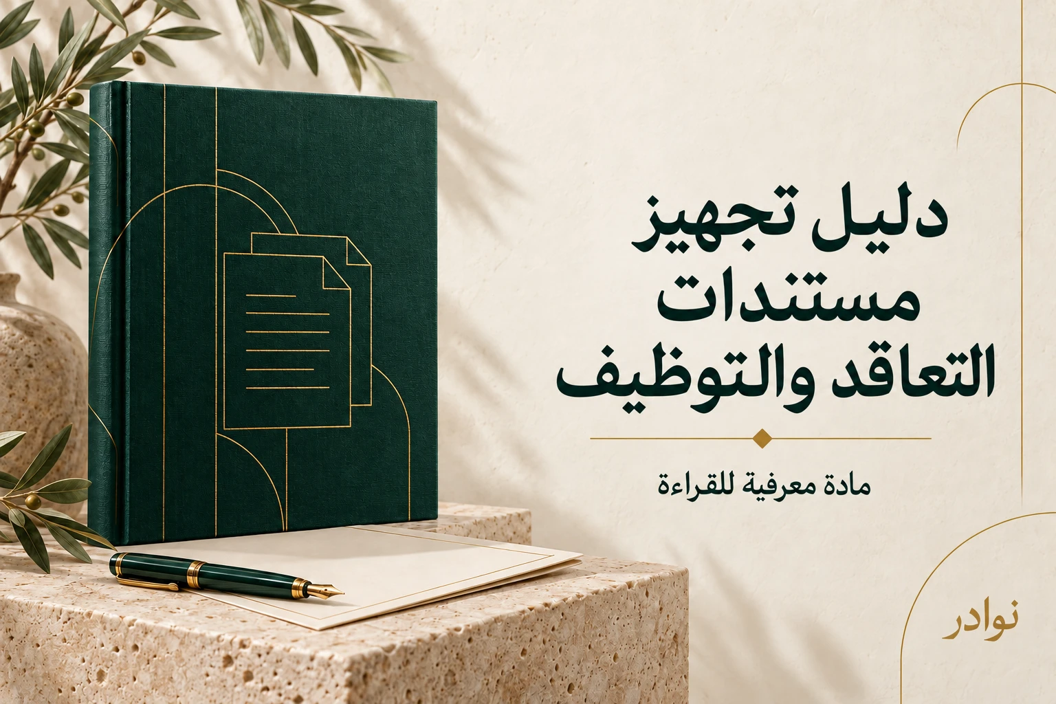دليل تجهيز مستندات التعاقد والتوظيف — دليل معرفي للقراءة من نوادر