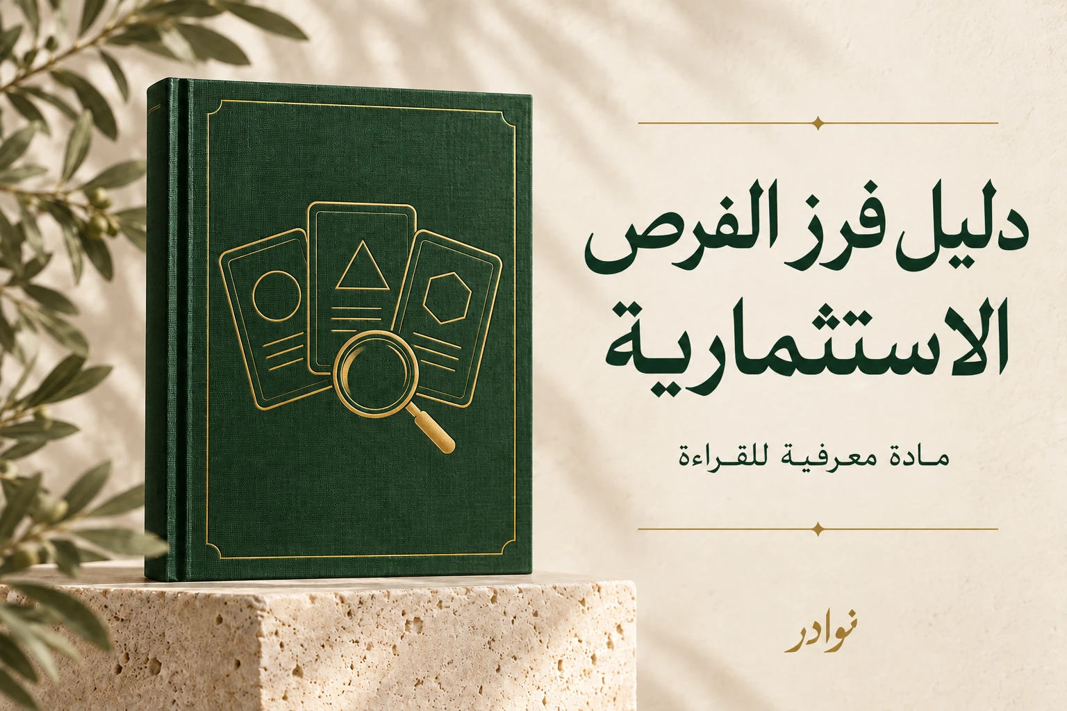 دليل فرز الفرص الاستثمارية — دليل معرفي للقراءة من نوادر