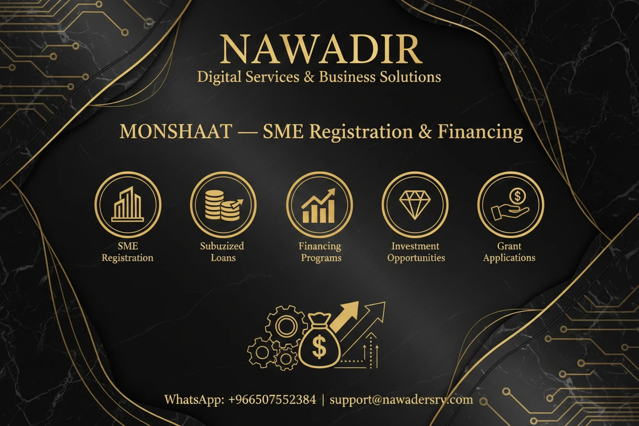 خدمات منصة منشآت — نوادر