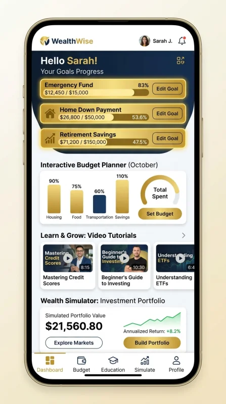 Mobile UI Financial Literacy Edu…