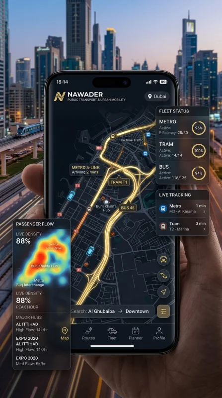 Mobile UI Nawader Public Transport