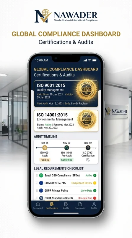 Mobile UI Nawader certificates