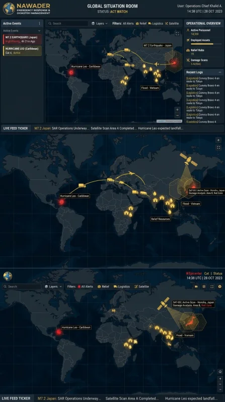 UI design emergency response map