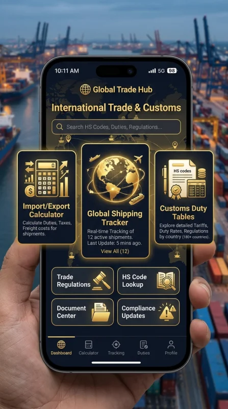 Mobile UI International Trade Cu…