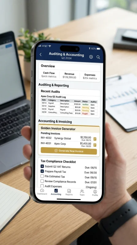 Mobile UI Financial Auditing Acc…