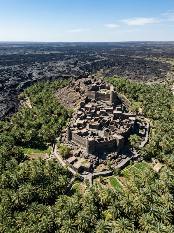 خيبر (الحصون والواحة البركانية)