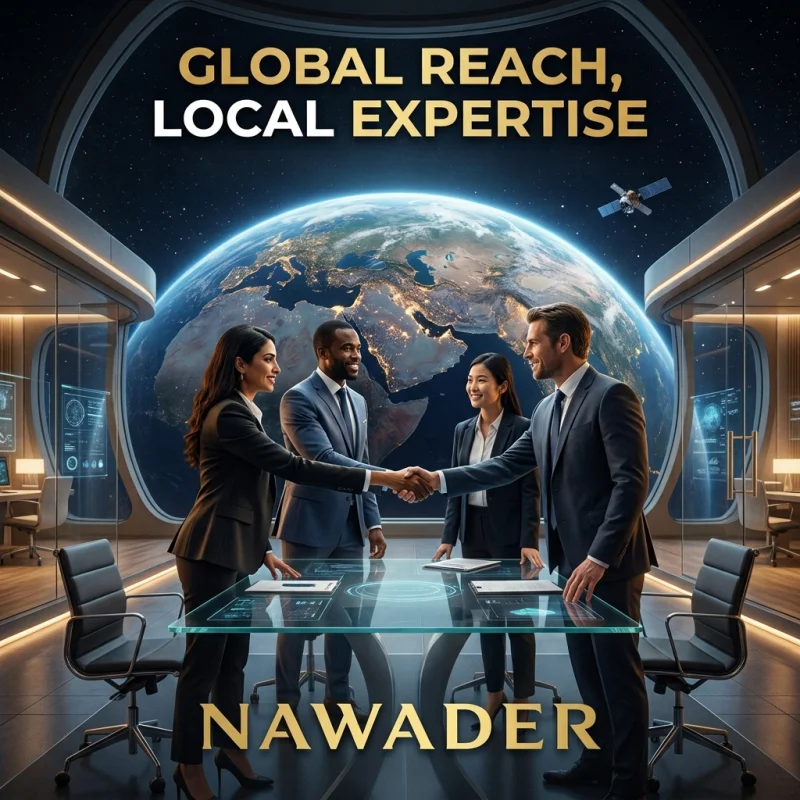 Investors shaking hands global b…
