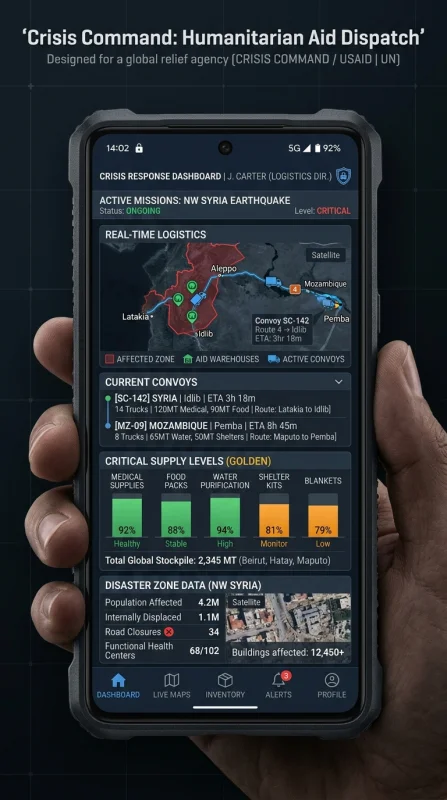 Crisis Management Aid Dispatch UI
