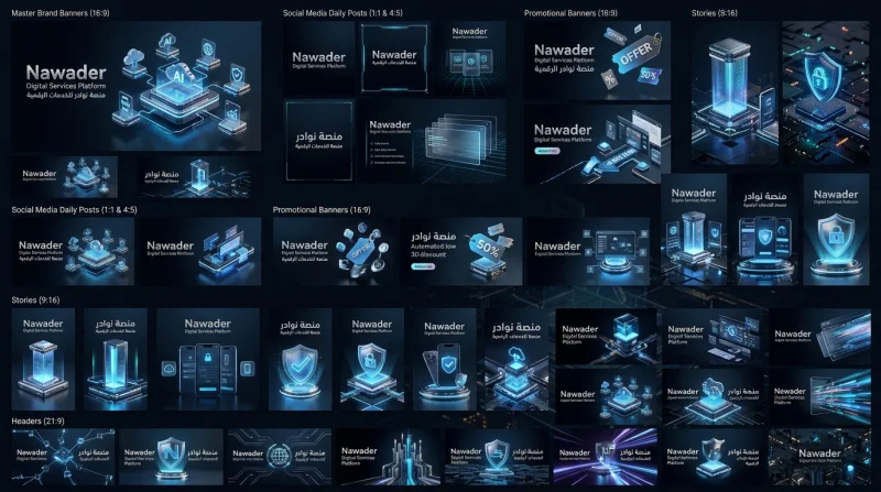 Marketing visual suite for Nawader