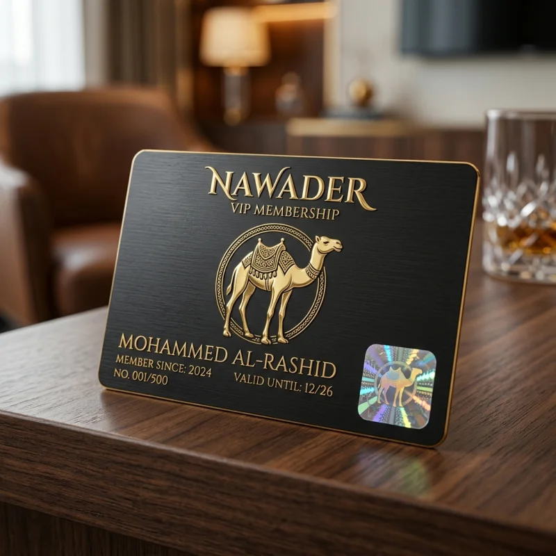 Luxury metal VIP membership card