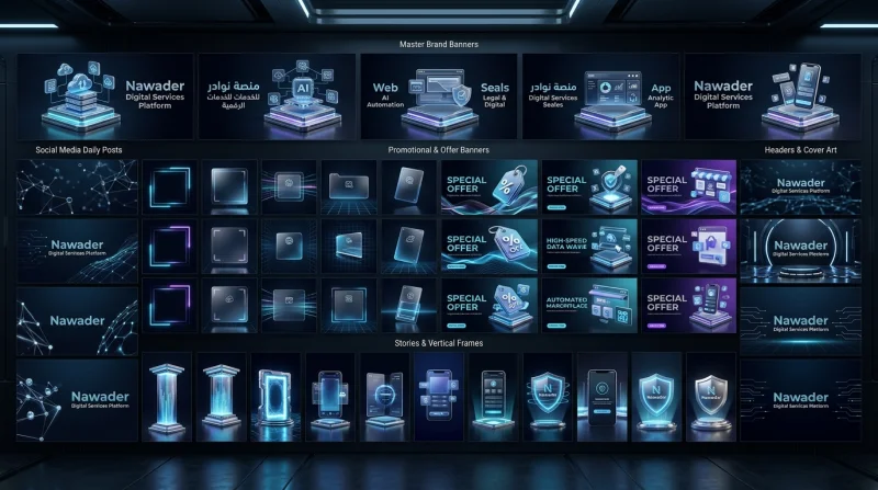Marketing visual suite for Nawader