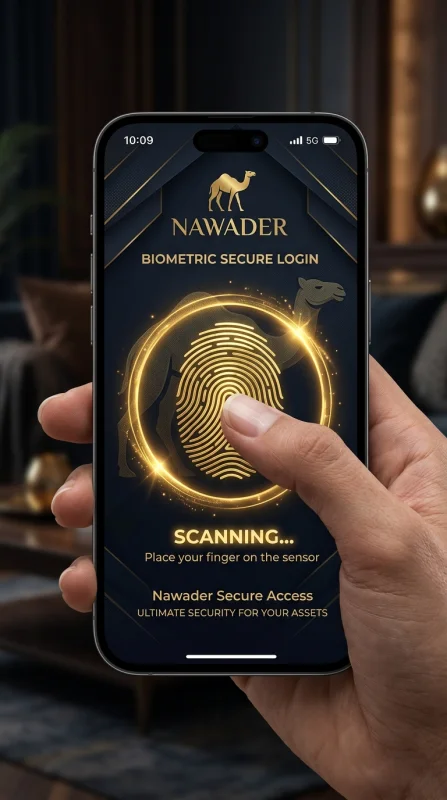 Biometric secure login UI
