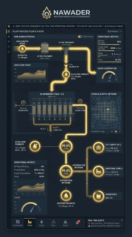 UI design for water plant