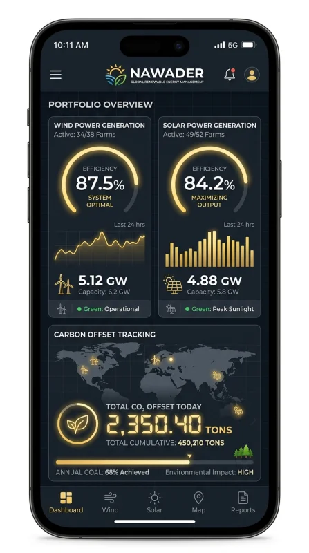 Mobile UI Nawader Global Renewab…