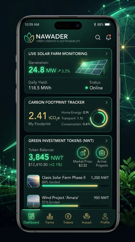Mobile UI Nawader Green Energy