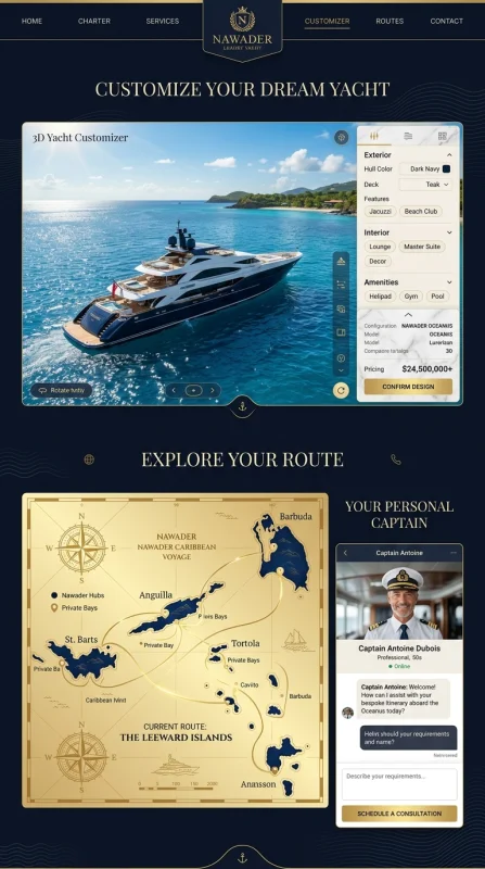 Nawader yacht customizer chat