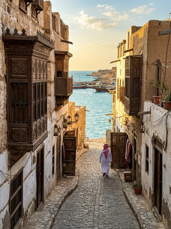 Al Wajh historic seaside alleys
