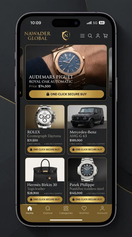 Nawader E-commerce UI design