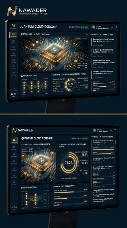 UI design Quantum Computing AI